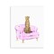 Stupell Industries Cheetah on Pink Stripe Chair Wall Plaque, design by Ziwei Li